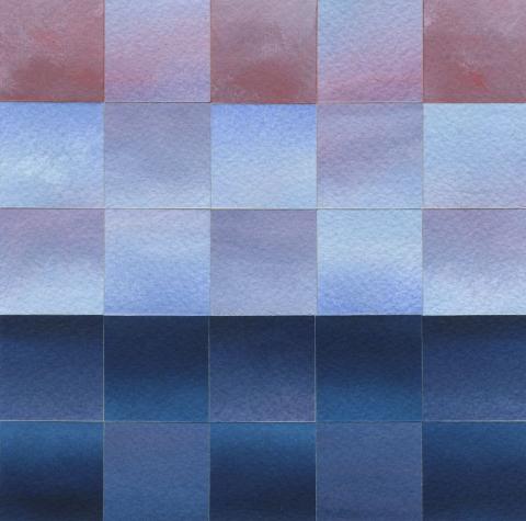 An image of Julie Daniels' work; "Square Inch Project".