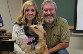 An image of the presenter, Bob Cotrell, with a Chinook. 
